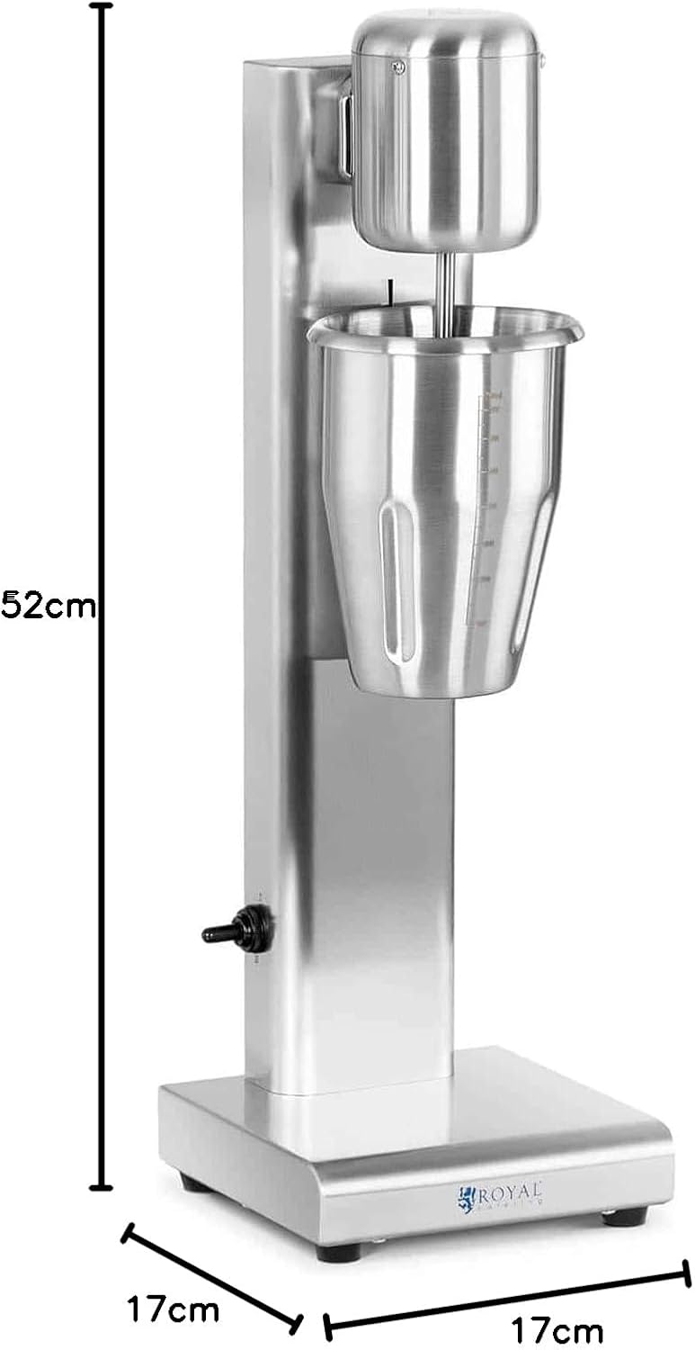 Royal Catering Milchshaker RCPMS-80S, 1 L, 15.000 U/min, Edelstahl-Standmixer, Hochleistungsmixer – Bild 8