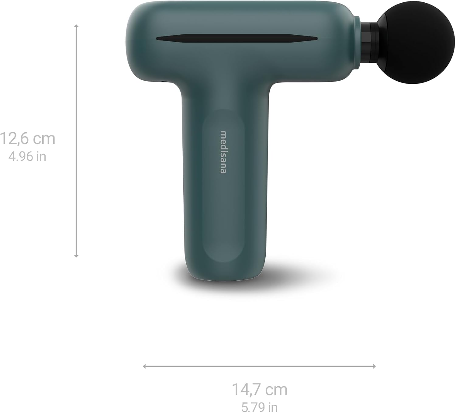 medisana MG 200 Massagepistole, Massagepistole mit 4 Aufsätzen, Massagegerät mit Smart-Modus und 5 Intensitätsstufen für Entspannung und Massage, lange Akkulaufzeit, mit Aufbewahrungsbox – Bild 2