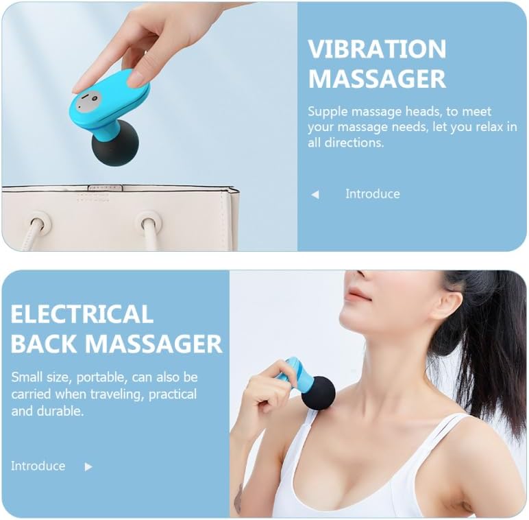 FOMIYES Elektrisches Fasziengreifer-Massagegerät, Tiefenmassage, Sport-Muskelmassagegerät, Massagepistole, Mini-Massagegerät, elektrisches Muskelmassagegerät, kleines Taschenmassagegerät – Bild 3