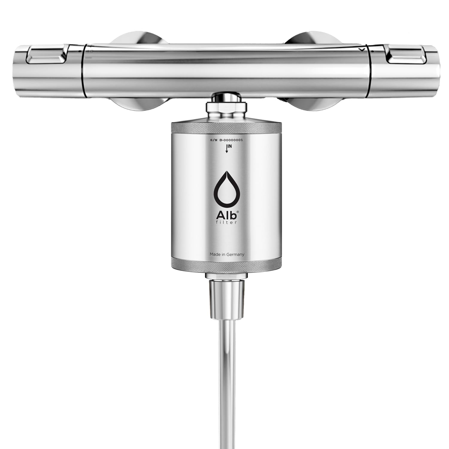 Alb Filter Balance Natur-Duschfilter aus Edelstahl – Wasserfilter für Dusche & Bad – Gesundes Haar & sanfte Haut für die ganze Familie – Reduziert Chlor, Schwermetalle & Kalk – Hergestellt in Deutschland – Bild 3