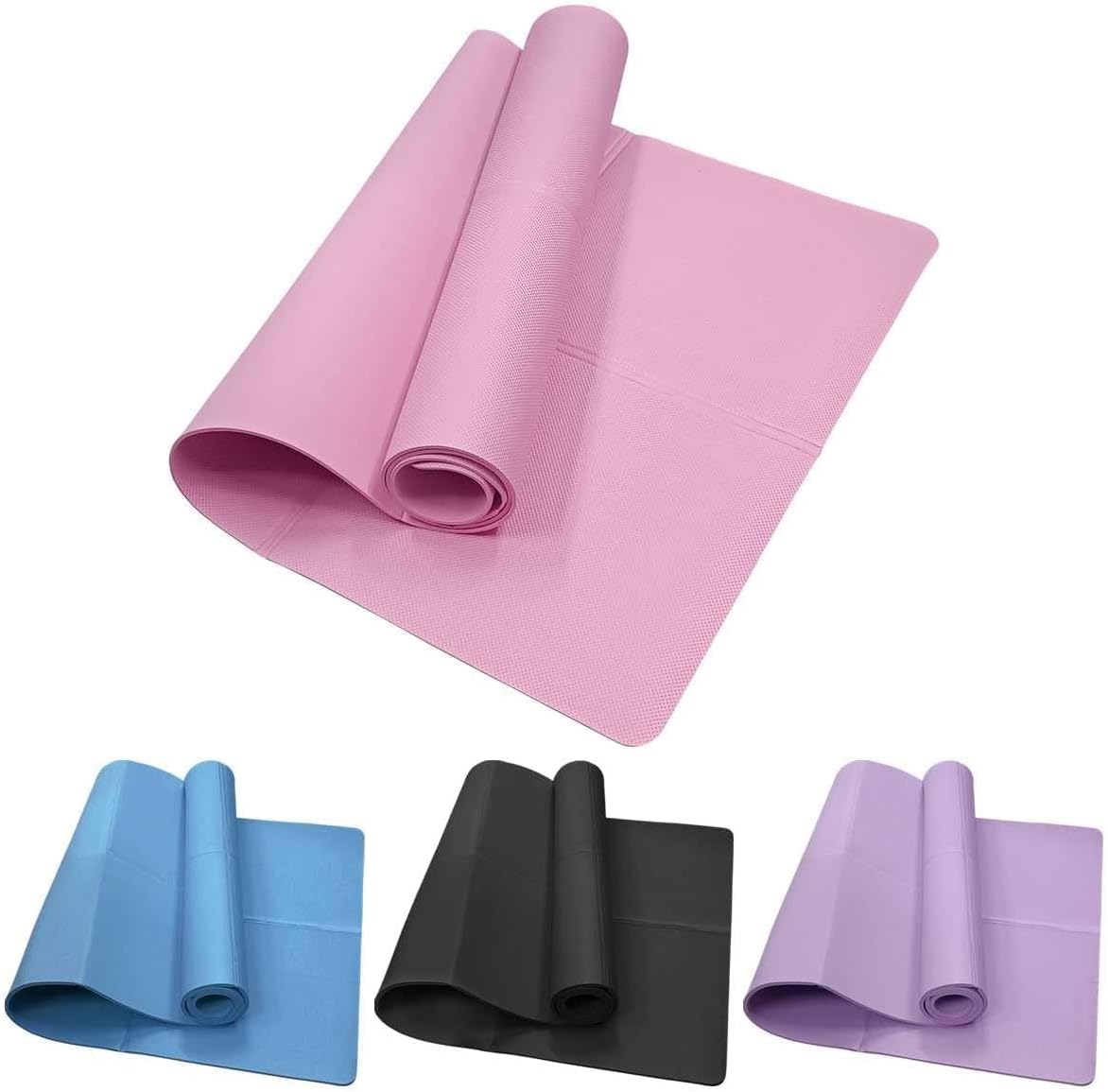 Faltbare Reise-Yogamatte, 6 mm, rutschfeste, leichte EVA-Übungs-Pilates-Fußmatte für Yoga, Pilates, Heimtraining und Bodenübungen, 173 x 61 cm – Bild 7