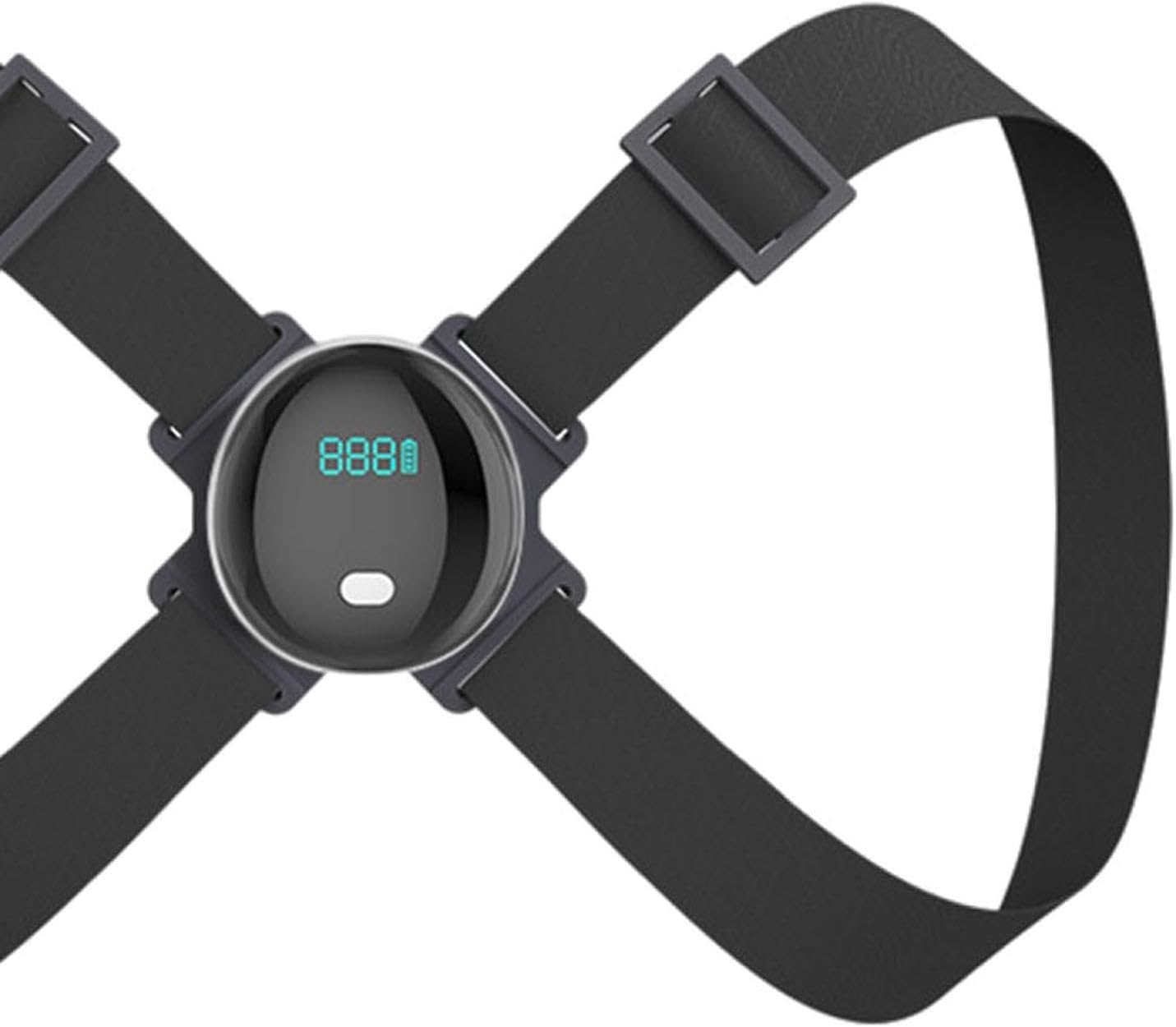 Rückenhaltungsorthese, Rückentrainer, Verstellbar, Leicht, Wiederaufladbar über USB, mit Vibrationsinnerung, Rückenstütze für Kinder, Schwarz – Bild 2