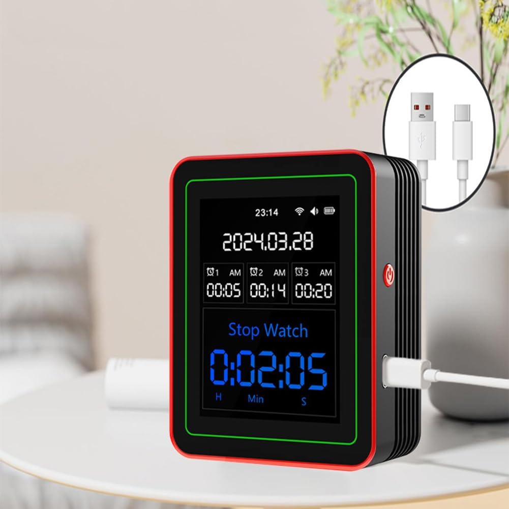 15-in-1-Luftqualitätsmonitor für Zuhause und Büro, Echtzeit-Raumluftsensor mit PM2,5-HCHO-Erkennung, IAQ-Tester für TUYA (Schwarz) – Bild 6