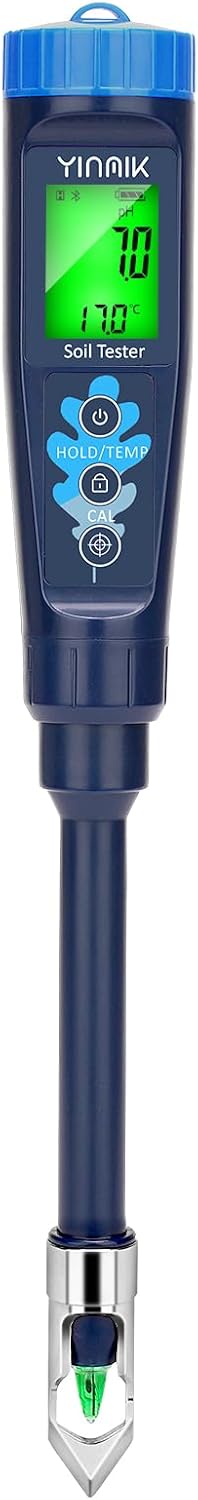 Digitales Boden-pH-Messgerät, Boden- und Wasser-pH-Tester, hochwertiges pH-Messgerät für den Heimgebrauch, Zimmerpflanzen, Fleisch, Teig, hausgemachten Wein und Bier, Joghurt, verschiedene Saucen, Pool