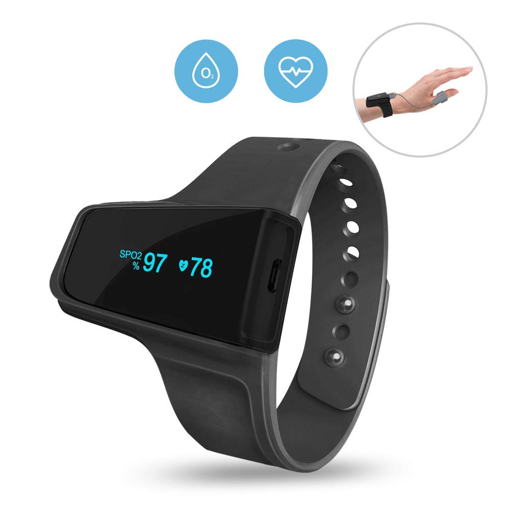 ViATOM Pulsoximeter mit Bluetooth, Sauerstoffsättigungsmessgerät für Finger und Handgelenk, tragbarer Schlafmonitor, Blutsauerstoffmessgerät, Finger mit professioneller App und PC-Bericht – Bild 2