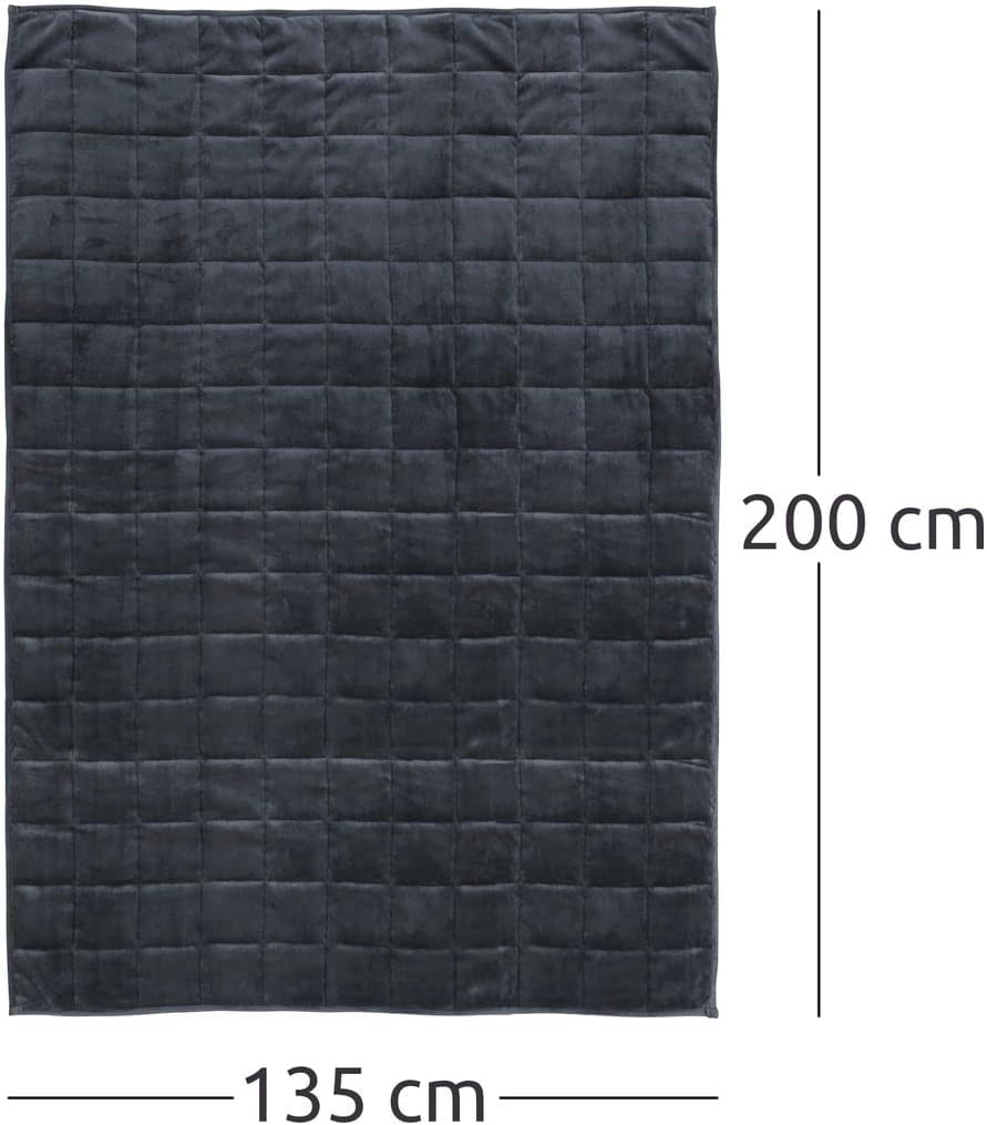 your GEAR Therapiedecke 6 kg – Gewichtsdecke 135 x 200 cm aus 100 % Baumwolle – Anti-Stress-Decke Erwachsene – schwere Decke für besseren Schlaf, Bettdecke mit Glasperlen – Schwerkraftdecke – Bild 4