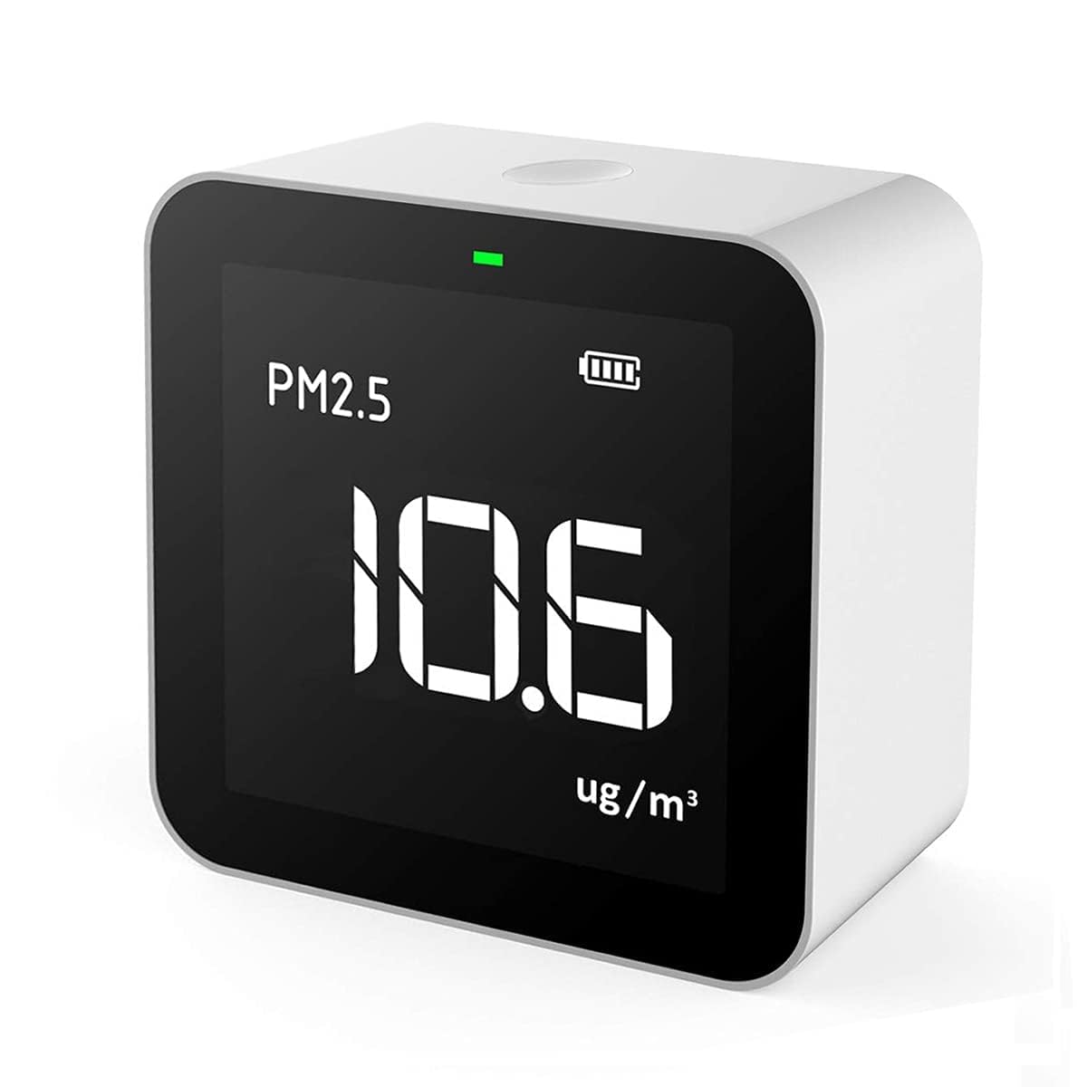 Temtop M10 Luftqualitätsmonitor für PM2,5 HCHO TVOC AQI, professioneller elektrochemischer Sensordetektor, Tester, Echtzeitanzeige/wiederaufladbarer Akku, 3 Jahre Garantie