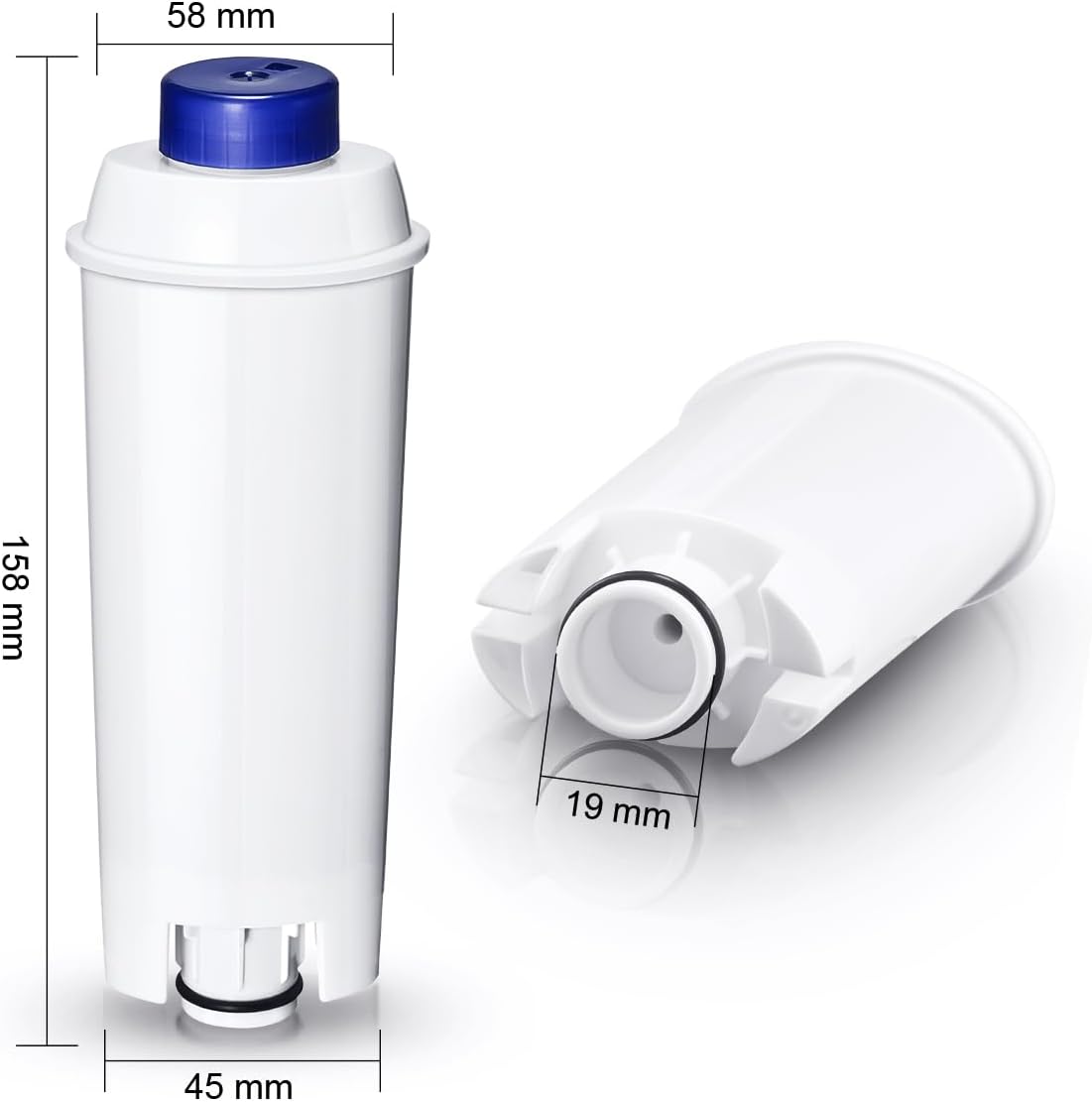 Ersatz für Delonghi Wasserfilter (DLSC002), kompatibel mit Kaffeevollautomaten, ECAM-Serie, Dinamica, Magnifica & Magnifica S/Evo, ETAM Autentica, Eletta Explorer, Prima Donna, Rivelia, Esam. – Bild 8