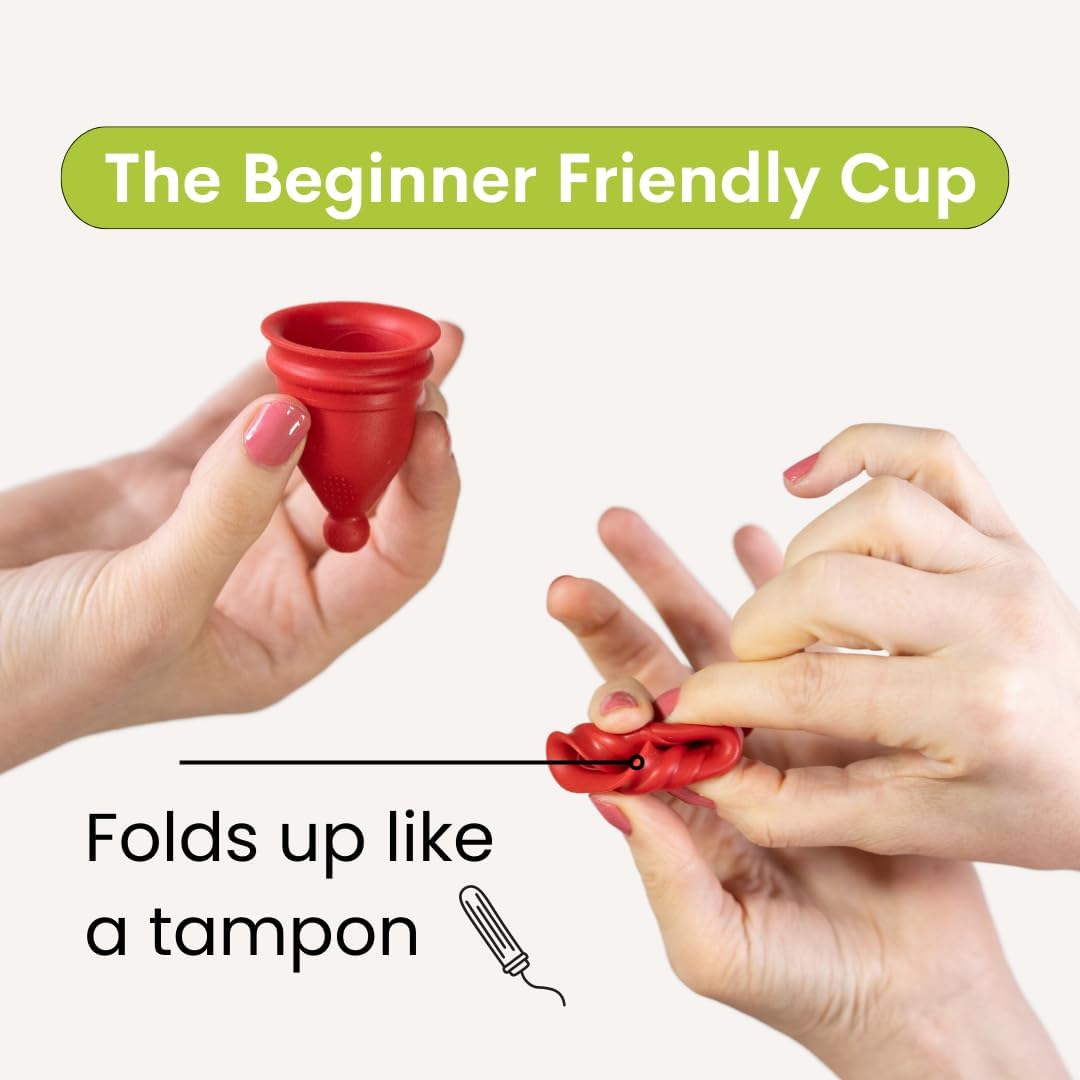Bfree Menstruationstasse – wiederverwendbare Menstruationstasse, auslaufsicher, umweltfreundlich, Tampon/Pad, alternatives Damenhygieneprodukt für die Menstruation, Teenager, Frauen – Bild 7