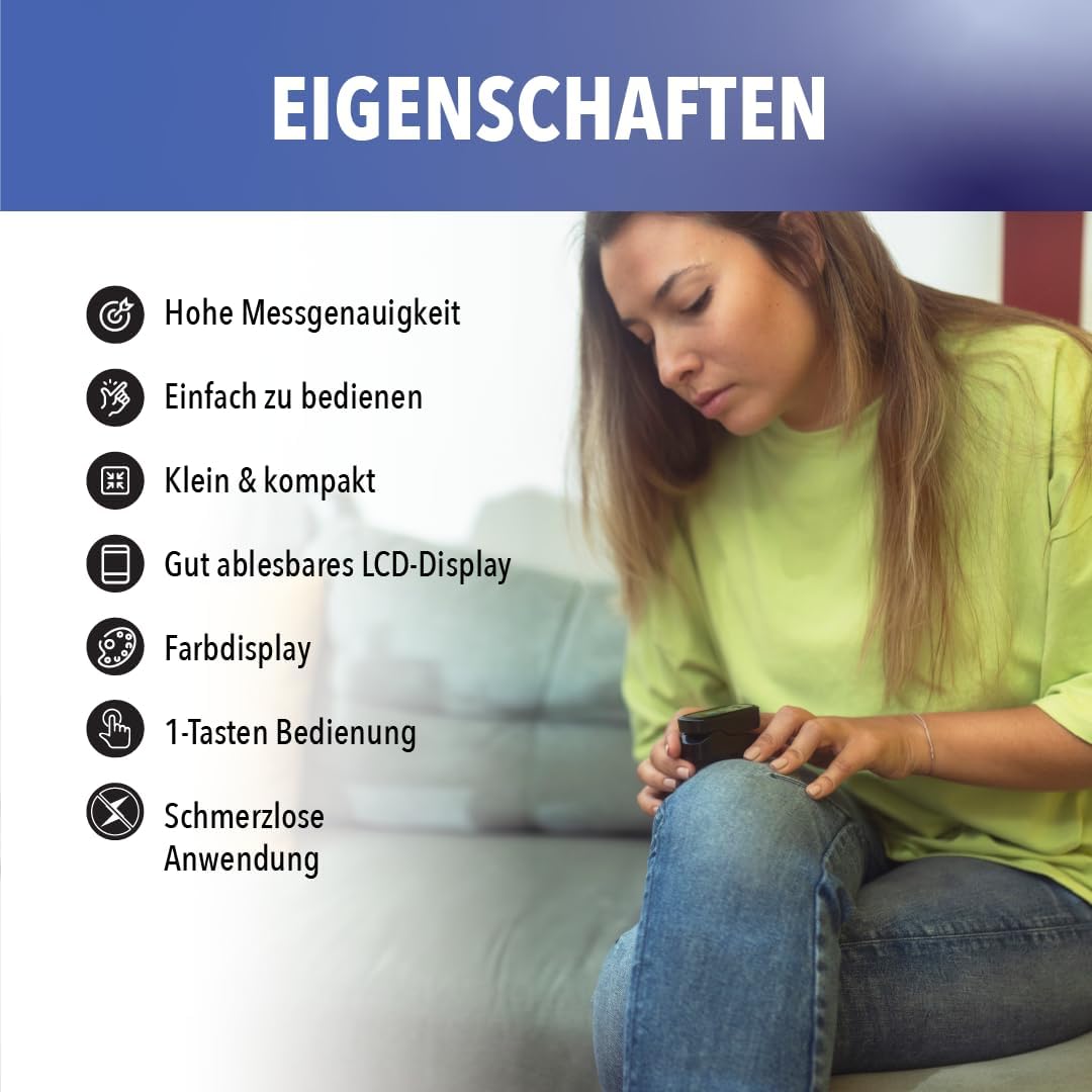 IEA Medical Bundle: Blutdruckmessgerät & Pulsoximeter, Blutdruckmessgerät, Pulsüberwachung & Sauerstoffsättigung in einem Set zur Gesundheitsüberwachung – Bild 6
