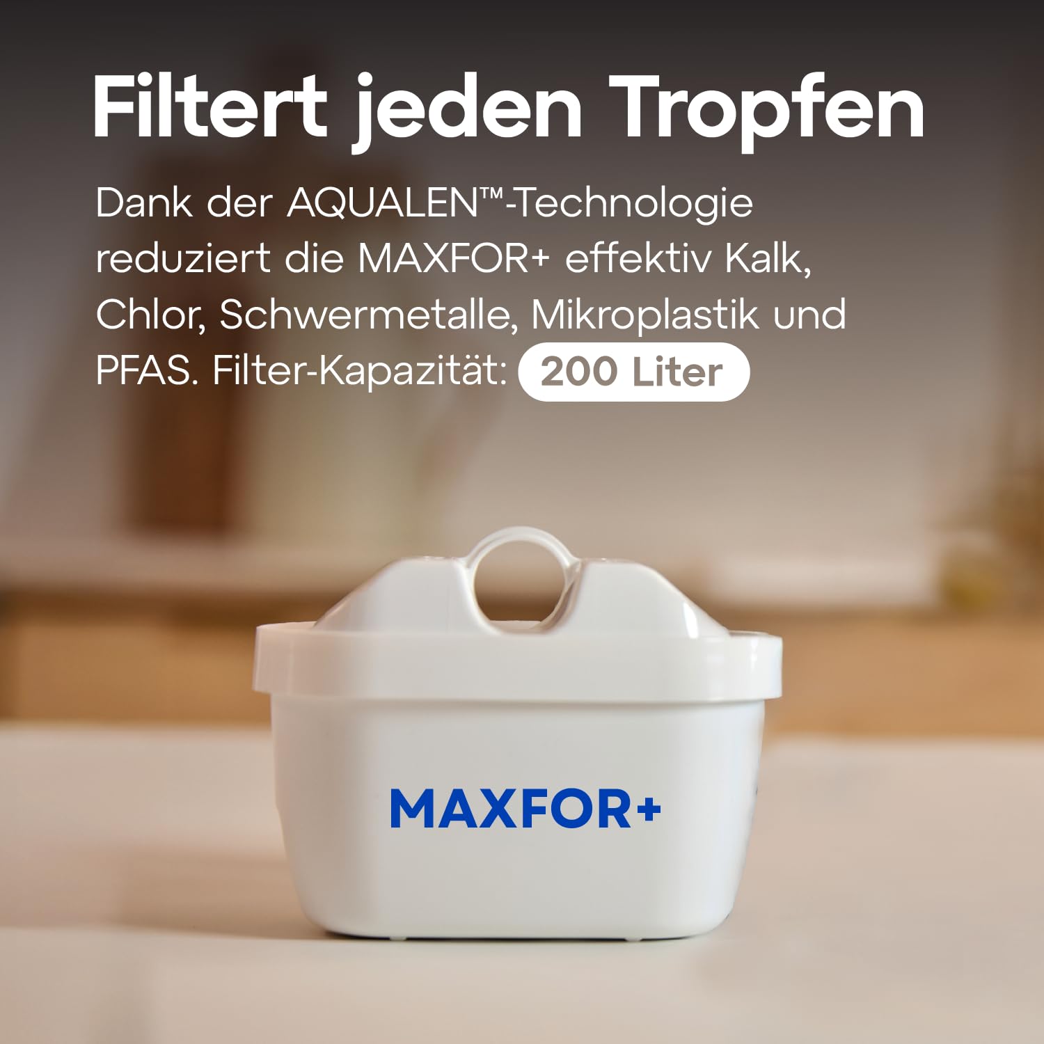 AQUAPHOR Lago Wasserfilterkanne 3,8 l mit 3 x Maxfor+ Kartusche, weiß – Bild 5