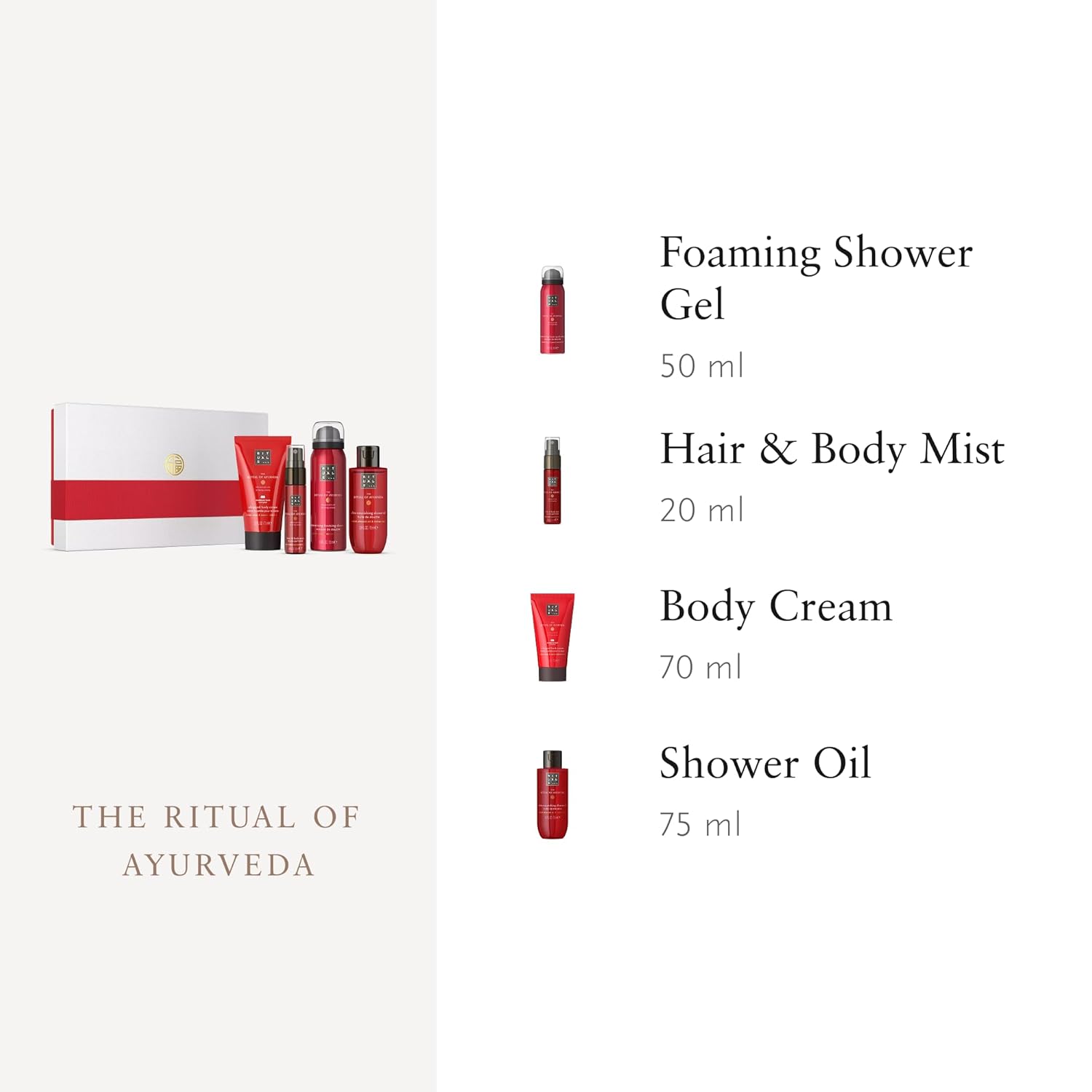 RITUALS The Ritual of Ayurveda Geschenkset, klein – Geschenkbox mit Körperpflegeprodukten mit indischer Rose und süßem Mandelöl – ausgleichender Duft – Bild 3