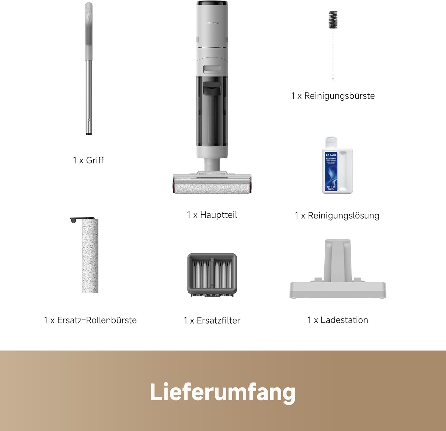 Dreame G10 Pro Nass- und Trockensauger, 16.000 Pa Saugleistung, Doppelkanten-Reinigungsbürste, Selbstreinigung mit 2 Drehrichtungen, 35 Minuten Laufzeit, großes LED-Display, 75 dBA – Bild 12