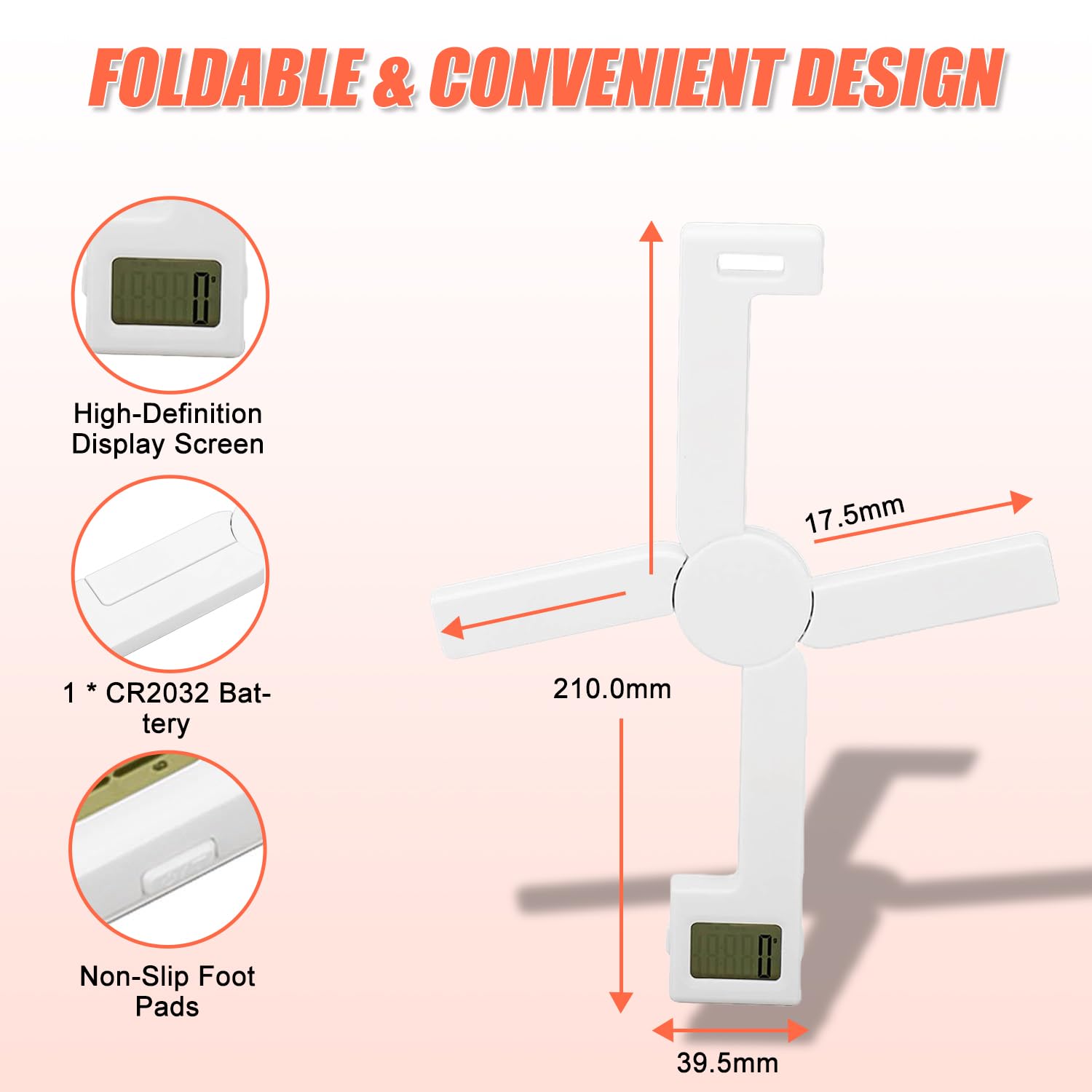 Digitale Küchenwaage, 5 kg, präzise auf 1 g, tragbare X-Type faltbare Präzisions-Lebensmittelwaage, Küchenwaage mit LCD-Display, g/oz/lb:oz/ml/fl:oz 5 Einheiten – Bild 5