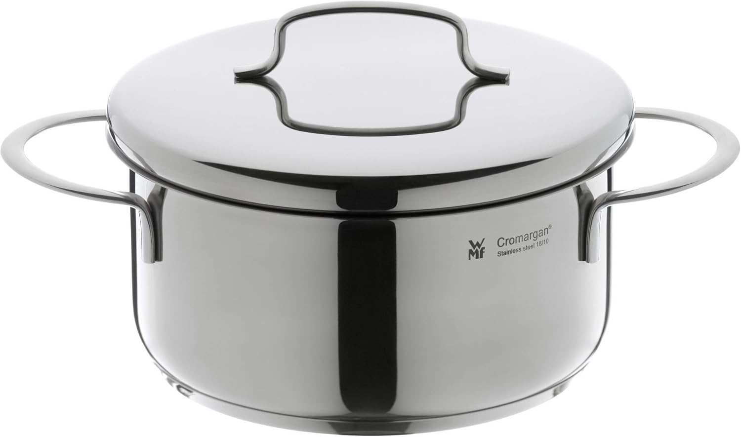 WMF Mini-Kochtopf klein 16 cm, Metalldeckel, Induktions-Grilltopf 1,5 l Volumen, Topf 16 cm, Cromargan-Edelstahl poliert, stapelbar, für kleine Portionen Single-Haushalte – Bild 3