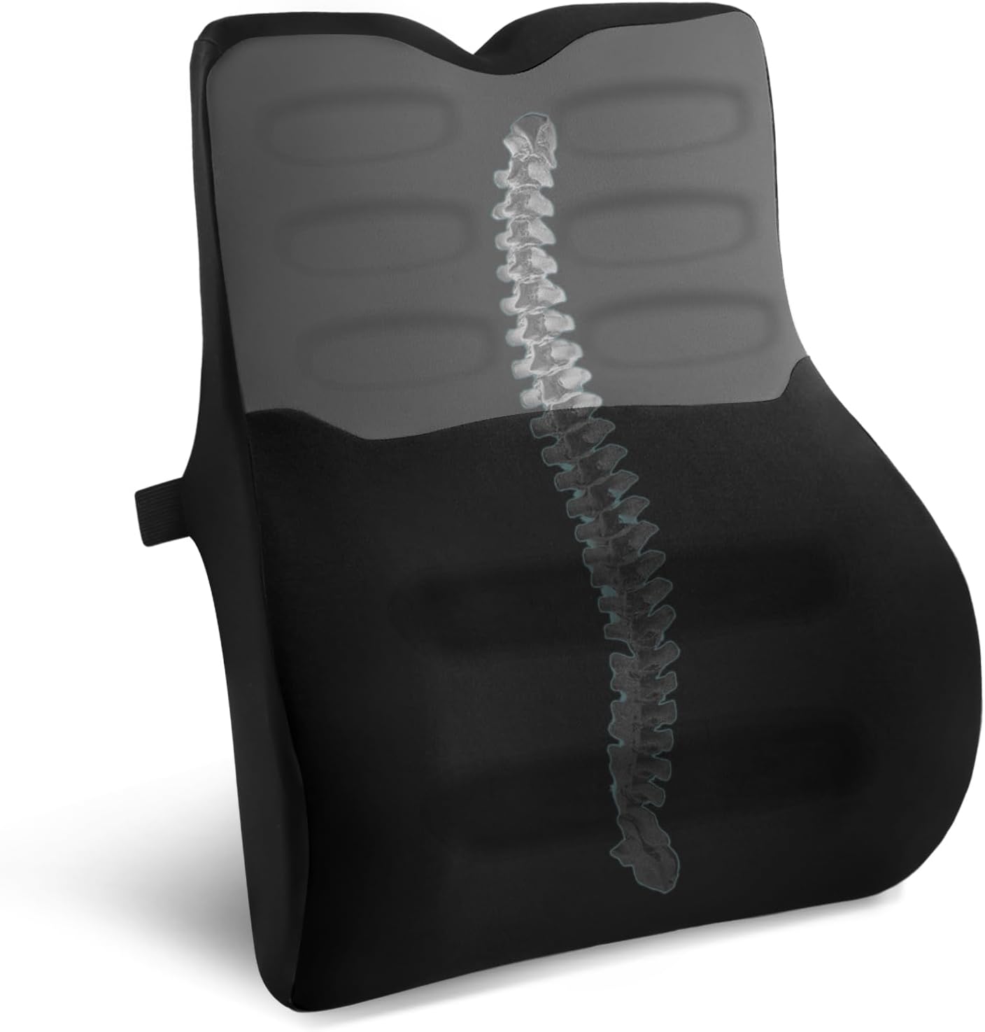 Lendenkissen, Lendenkissen Auto, Lordosenstütze, Rückenkissen, Memory-Schaum, ergonomisches Rückenstützkissen für Zuhause, Büro, Auto, Schwarz