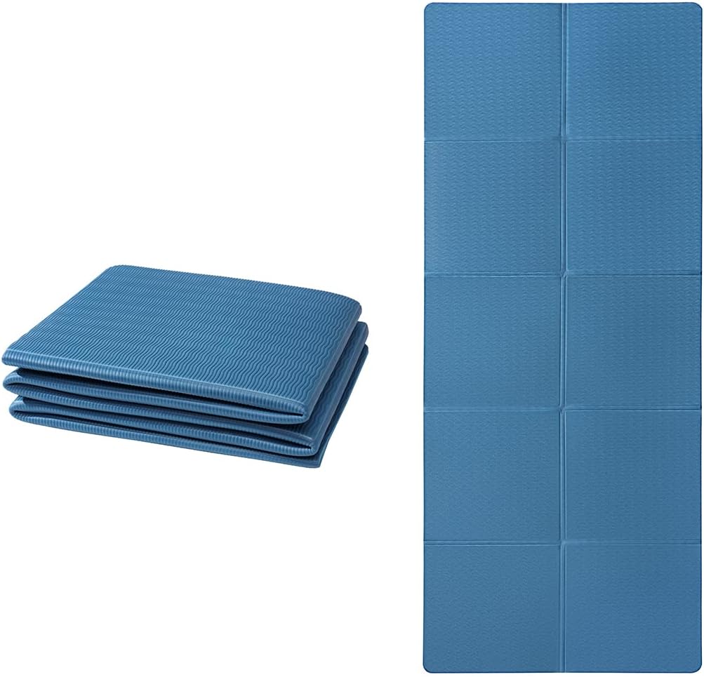 Good Nite faltbare Yogamatte, rutschfest, tragbare Fitnessmatte, faltbar, leicht, Gymnastikmatte, Pilates, Sport, Reise-Gogamat, 183 x 61 x 0,6 cm