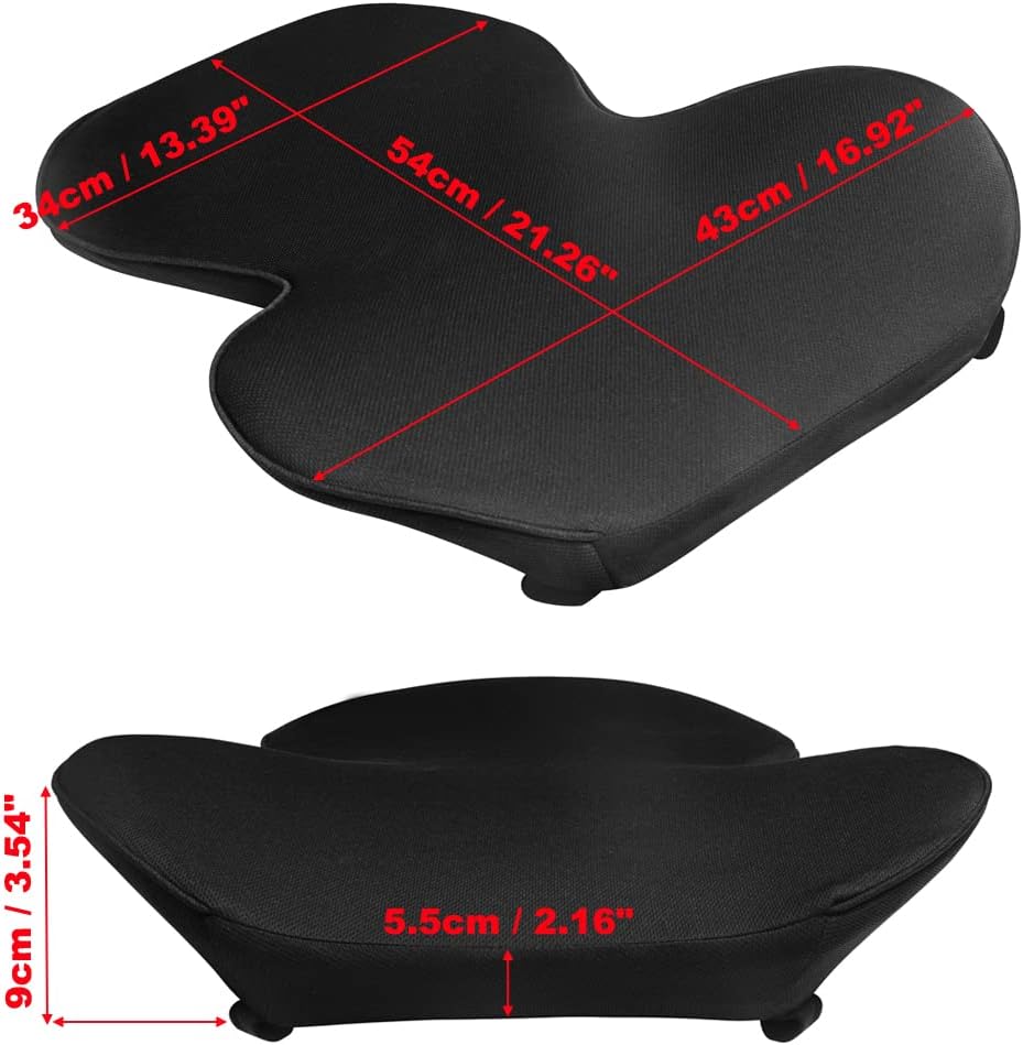 Ergonomisches Lendenwirbelstützkissen, Memory-Schaum-Rückenkissen für Autositze, Lendenkissen, Rückenstützkissen, Auto-Lendenwirbelstützkissen für Fahrer – Bild 9