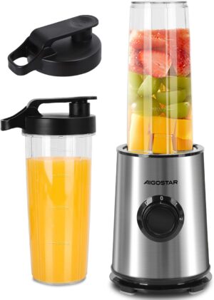 Aigostar Smoothie Maker, Mini Stand...