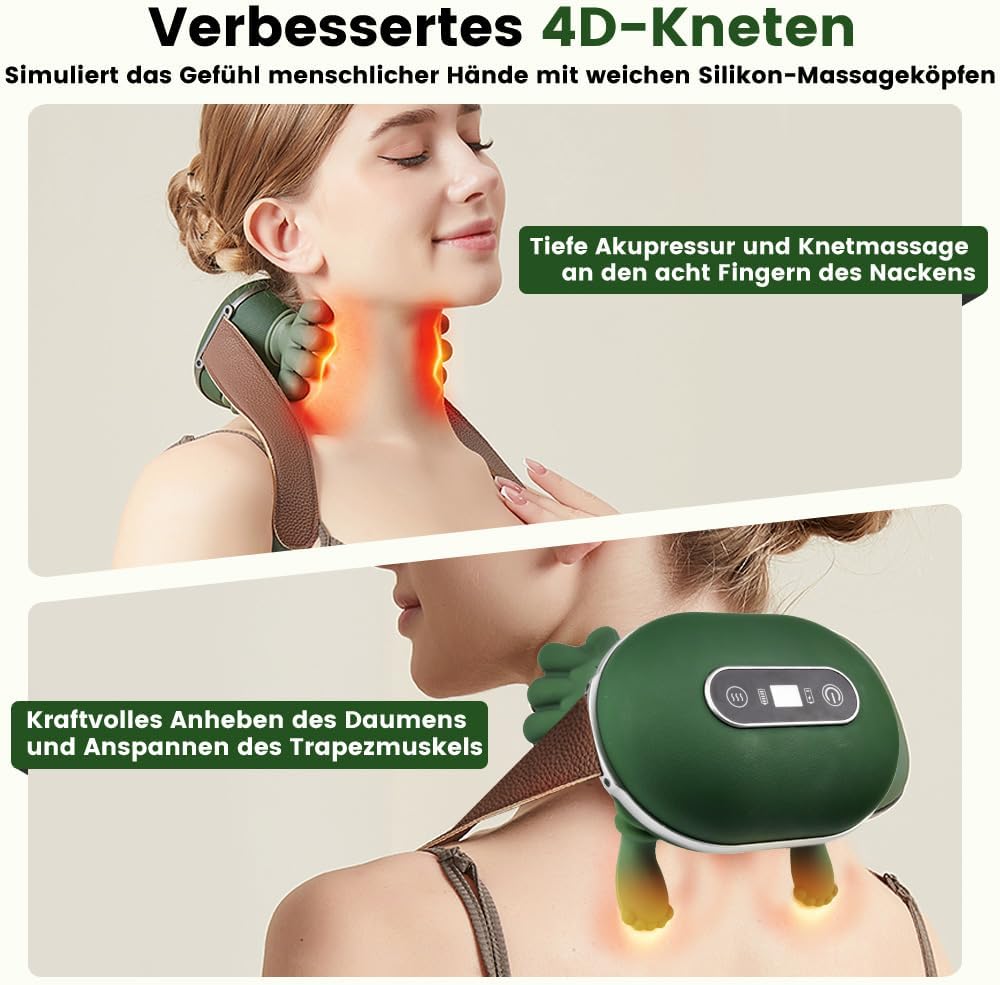 Tragbares beheiztes Nackenmassagegerät (2) – Bild 4