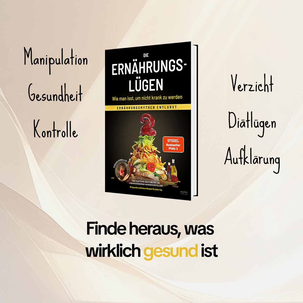 Gesundheits-Set: Die Ernährungslügen + Die Krankheitslügen + Das originale Gottesnahrung-Kochbuch + 1 exklusives Stickerset – Bild 3