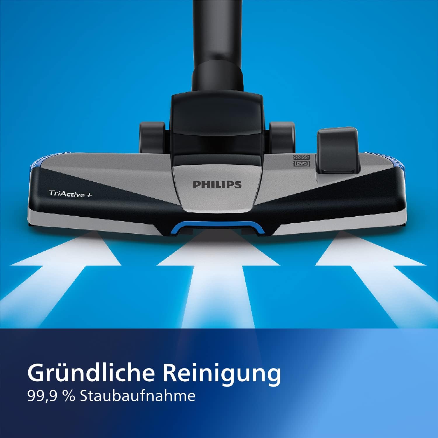 Philips FC9555/09 PowerPro Active beutelloser Staubsauger (900 W, 1,5 L Staubvolumen, inkl. Mini-Turbo-Saugbürste, Hartbodendüse) – Bild 5