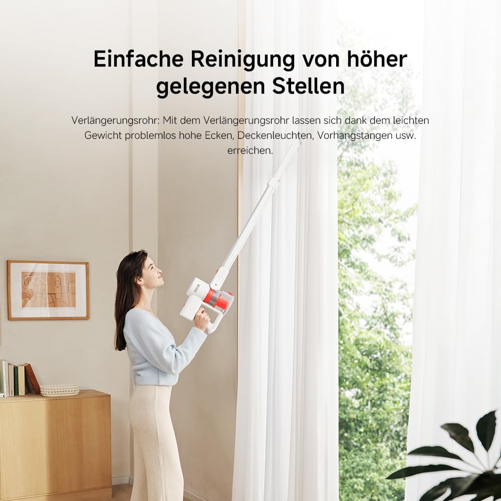 XIAOMI G20 Lite Akku-Staubsauger, 18.000 Pa Saugleistung, 40 Min. Laufzeit, Weißlicht-Stauberkennung, 2-in-1-Bürstenaufsatz, Ein-Knopf-Staubablass, für Sofarisse und Computertastaturreinigung – Bild 11