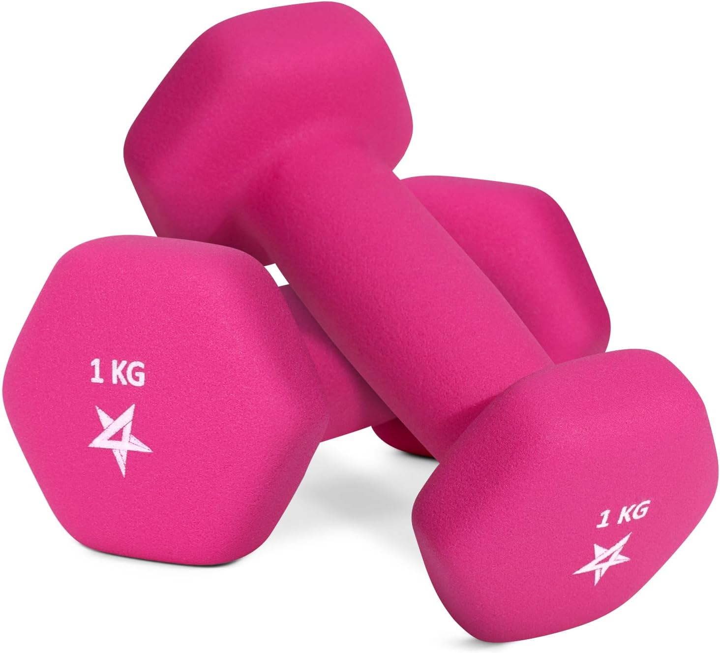 Yes4All Neopren Hanteln Set Gewichte, 2er-Sets, 1kg, 1,5kg, 2kg, 3kg, 4kg, 5kg, Hanteln Set für Krafttraining Yoga Pilate