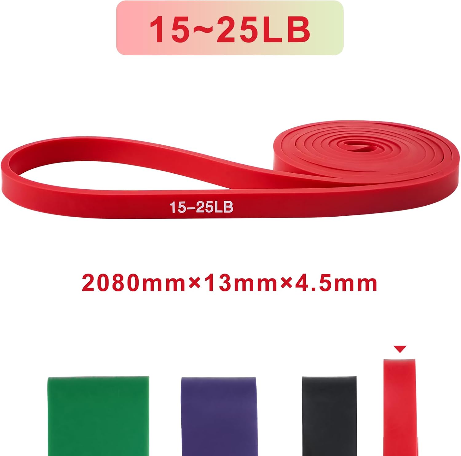 Widerstandsbänder, 100 % Latex-Widerstandsbänder, Fitnessbänder Trainingsbänder Widerstandsbänder Krafttraining für Muskelaufbau, Yoga, Pilates, Crossfit – Bild 2