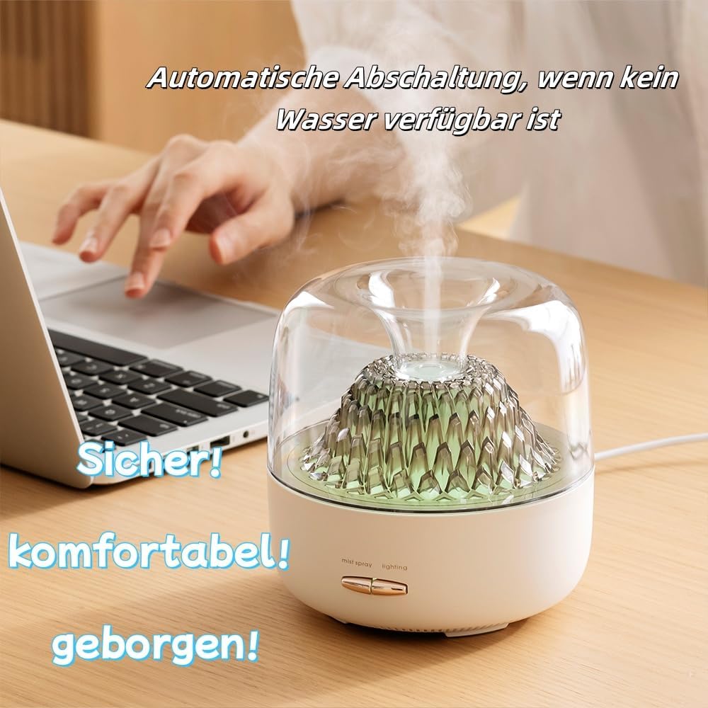 Aroma-Diffusor 200 ml, Premium-Aromatherapie-Ultraschall-Luftbefeuchter, elektrischer Raumduft-Diffusor mit Fernbedienung, elektrischer Ölbrenner mit 7-Farben-LED-Licht, Aroma-Entschärfer – Bild 3