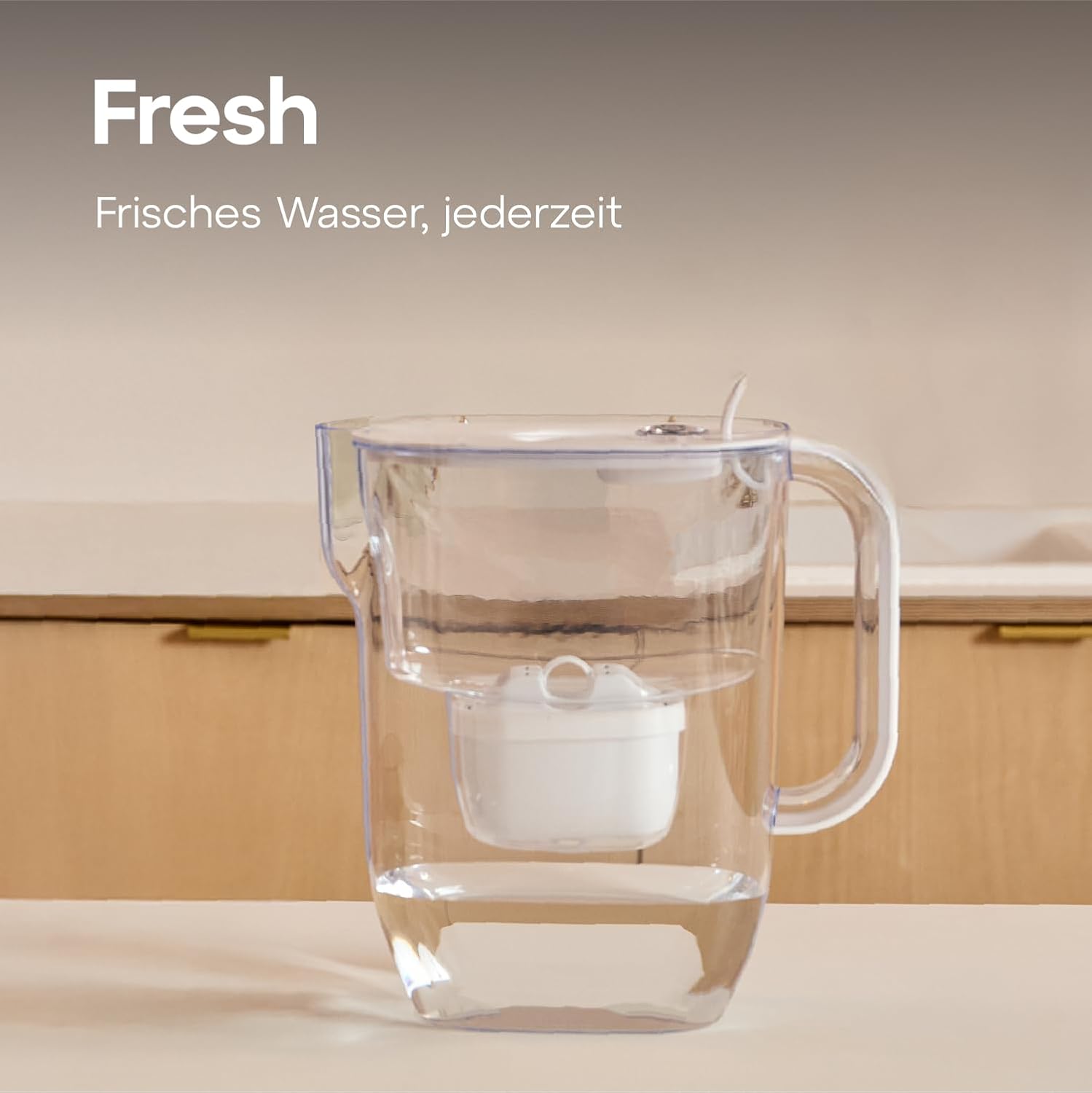 AQUAPHOR Frischwasserfilterkanne 3,2 L – Filterkanne mit 3 Maxfor+ Kartuschen – Trinkwasserfilter reduziert Kalk & Chlor – Für Kaffee, Tee & Trinkwasser – Weiß – Bild 8