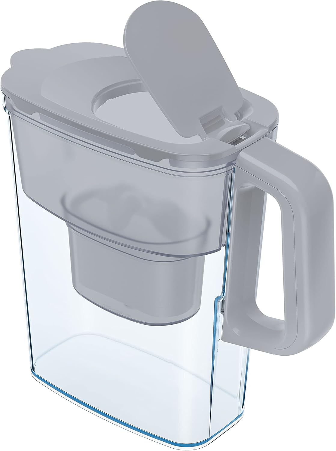AQUAPHOR Kompakter Wasserfilterkrug mit 1 Maxfor+ Kartusche, 2,4 l, Grau, ideal für die Kühlschranktür und kleine Küchen – Bild 4