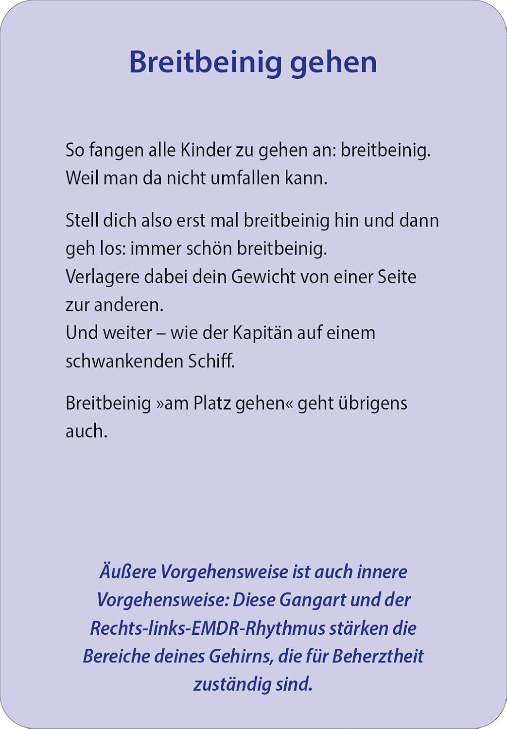 Ich schaf(f) das!: Leichte Körperübungen für mehr Lebenspower. 50 Karten - Mit Stülpdeckelschachtel und Booklet (Claudia Croos-Müller, Band 8) – Bild 9