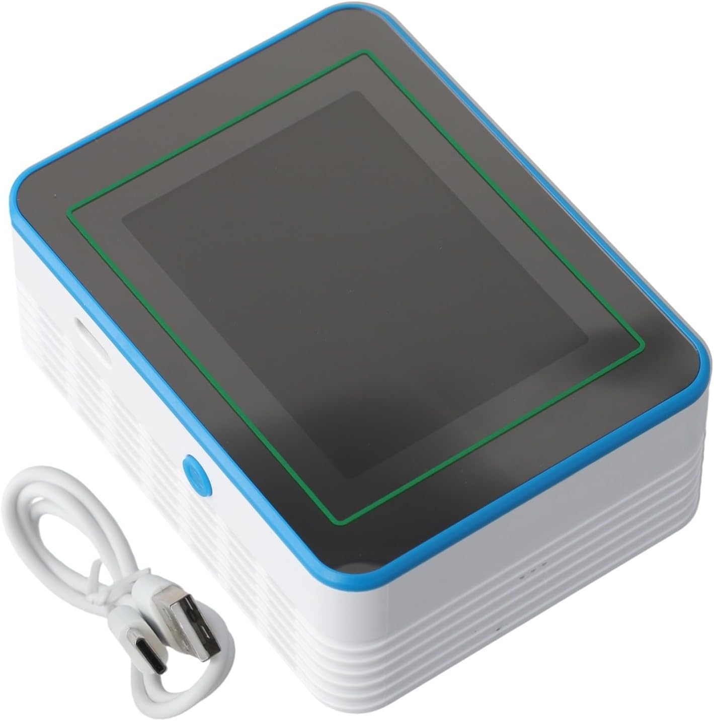 5-in-1 Luftqualitätsmonitor TVOC Temperatur Luftfeuchtigkeit, 7,1 cm (2,8 Zoll) TFT-Display, wiederaufladbarer Gasdetektor für den Innenraum mit App-Steuerung (weiß) – Bild 6