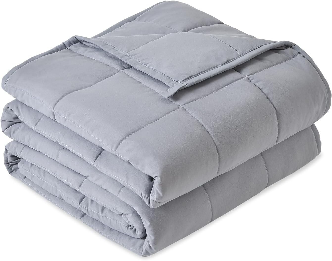 Sivio Gewichtsdecke für Erwachsene 6 kg, atmungsaktive Gewichtsdecke, weiches Material mit Glasperlen für alle Jahreszeiten, Schlafsofa, 135 x 200 cm, Grau