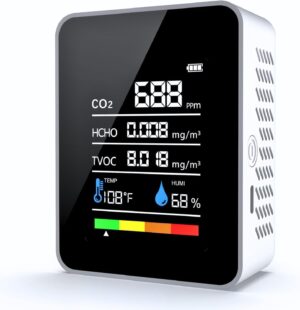 CO2-Messgerät, 5-in-1-Luftqualitä...