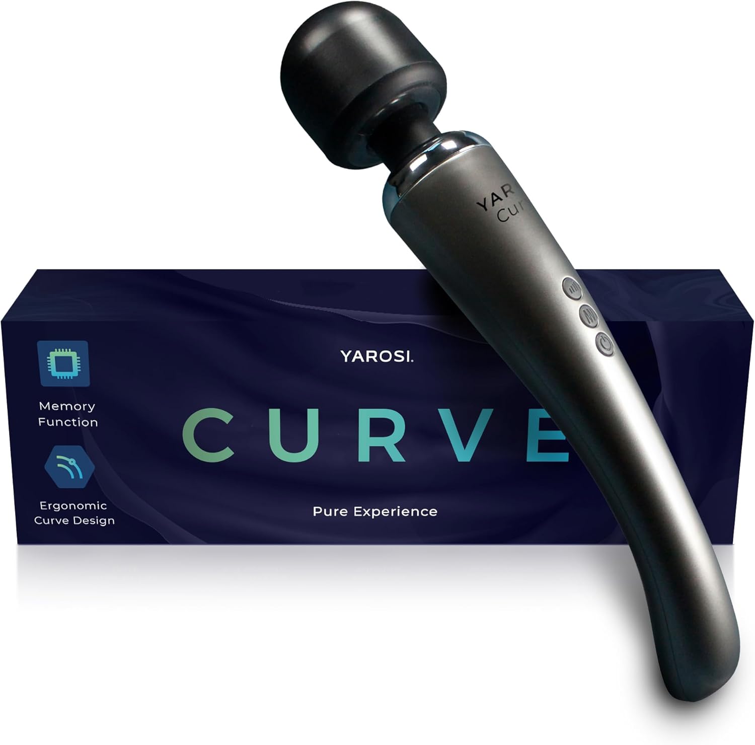 Yarosi Kabelloser Massagestab – stärkste therapeutische Vibrationskraft – stressfrei – am besten bewertete Muskelschmerzen und Erholung entsprechend Ihrem Sportprogramm – USB – Kurve – Silber – Bild 7