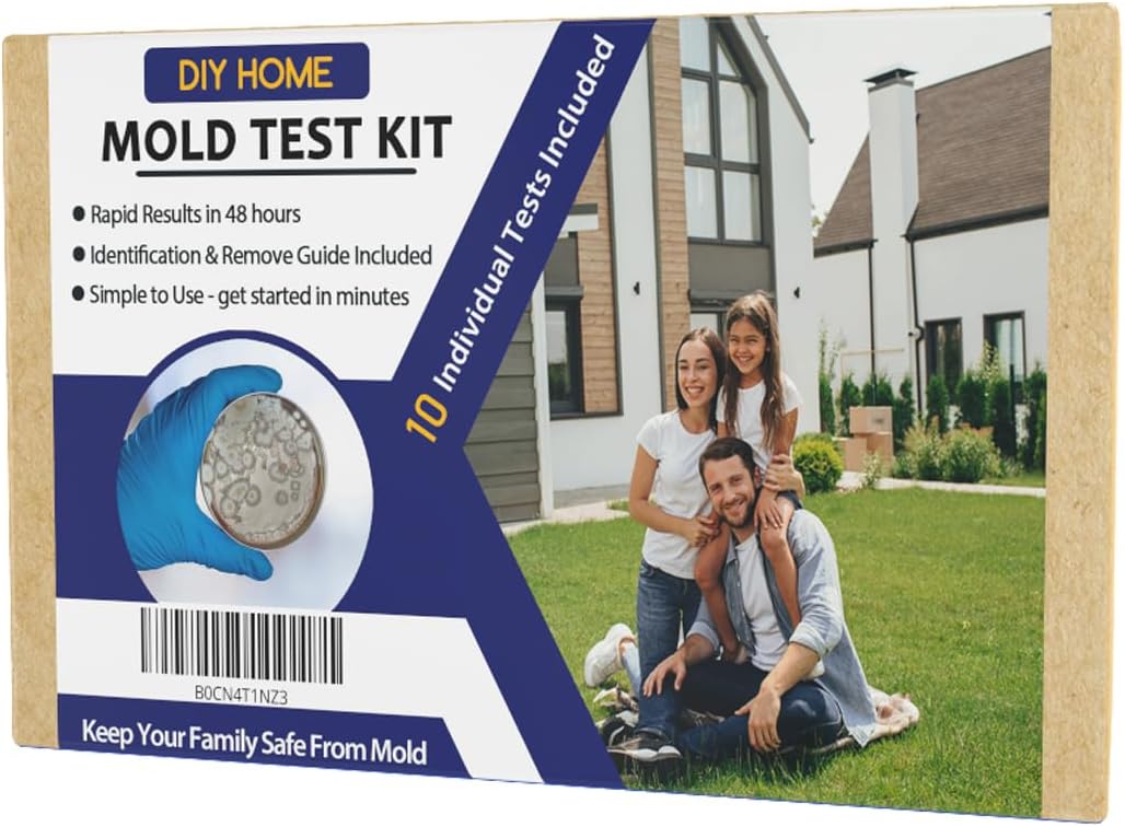 Schimmeltest-Set für zu Hause in 10 Tests mit Bestimmungsbuch