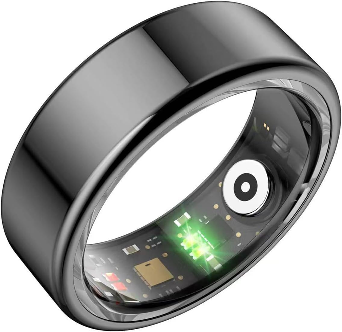 Smart Ring, Bluetooth-Fitness-Tracker-Ring für Männer und Frauen mit Herzfrequenz-, Schlaf- und Sauerstoffsättigungsüberwachung für iPhone und Samsung-Handys, Schwarz #9 – Bild 7
