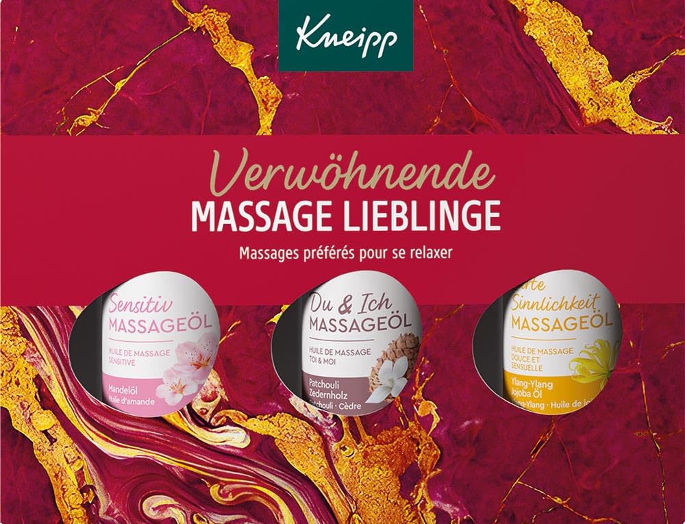 Kneipp Geschenkpaket Verwöhnmassage-Favoriten – Das perfekte Geschenk für wohltuende Entspannung und Verwöhnmomente – 3 x 20 ml – Bild 3