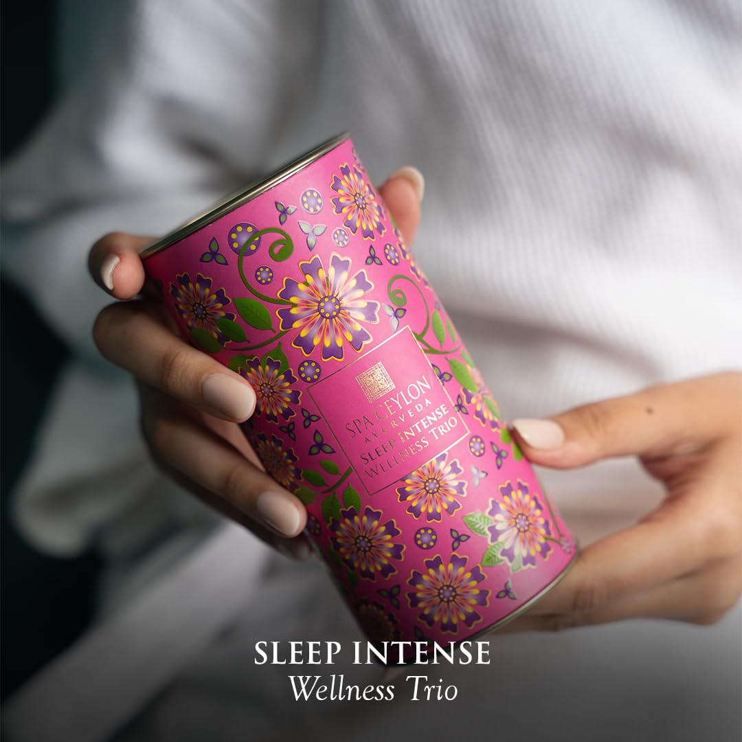 SPA CEYLON Sleep Intense Wellness Trio Set mit Duschgel, Körpercreme und Balsam, beruhigendes Geschenkset für tiefen Schlaf und Abendroutine, vegan und ayurvedisch inspiriert – Bild 7