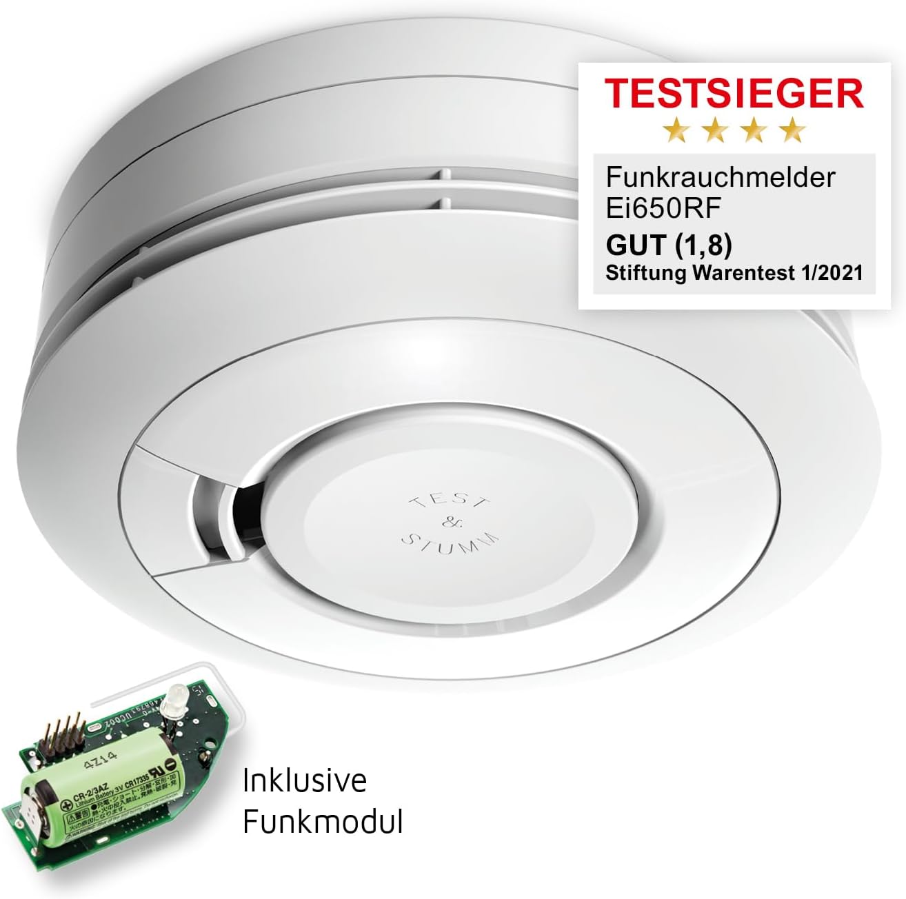 Ei Electronics Ei650RF 10 Jahre kabelloser Rauchmelder, 1 Stück – Bild 2
