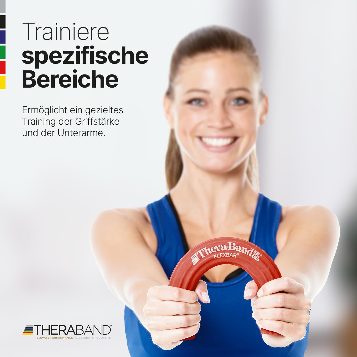 TheraBand FlexBar Handtrainer | Unterarmtrainer für Rehabilitation & Griffkraft | Trainingsgerät für Hand, Handgelenk & Unterarm | Fitnesszubehör | Handmuskeltraining | Flexibler Übungsstab – Bild 6