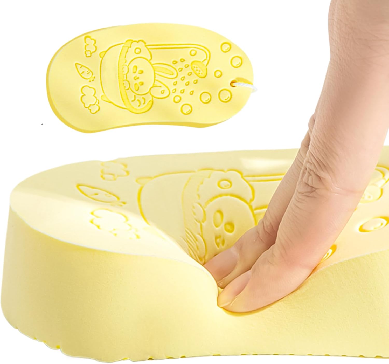 Badeschwämme für die Dusche, Körperpeeling mit , wiederverwendbares Scheuerwerkzeug für empfindliche Haut von Kindern und Erwachsenen
