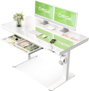 OffiGo Glas höhenverstellbarer Sch...