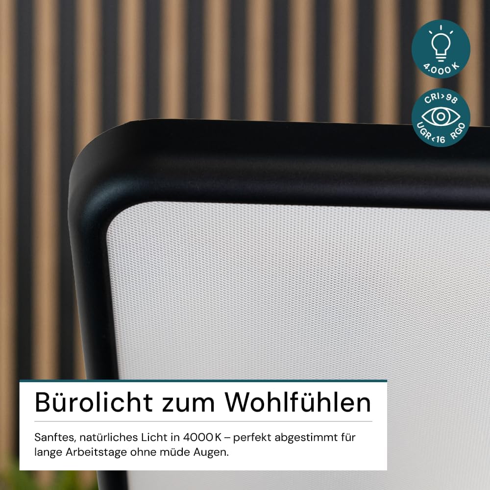 LUXULA LED-Büro-Stehleuchte, dimmbar, CRI>98 Vollspektrum, UGR – Bild 5
