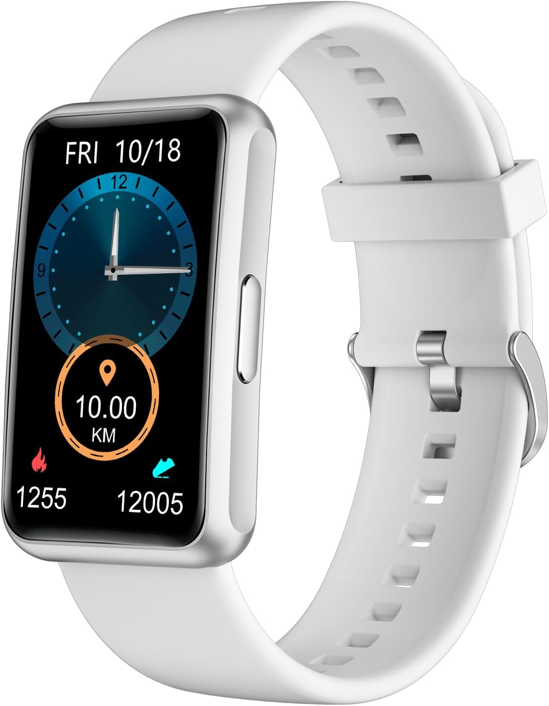 Schrittzähler-Uhr (ohne App/ohne Mobiltelefon), 1,47-Zoll-Bildschirm, einfacher Fitness-Tracker, Smartwatch mit Kalorienzähler, Schlafüberwachung, Stoppuhr, wasserdichter Timer, Gehen, Laufen, Fitnessuhr für Senioren/Männer/Frauen