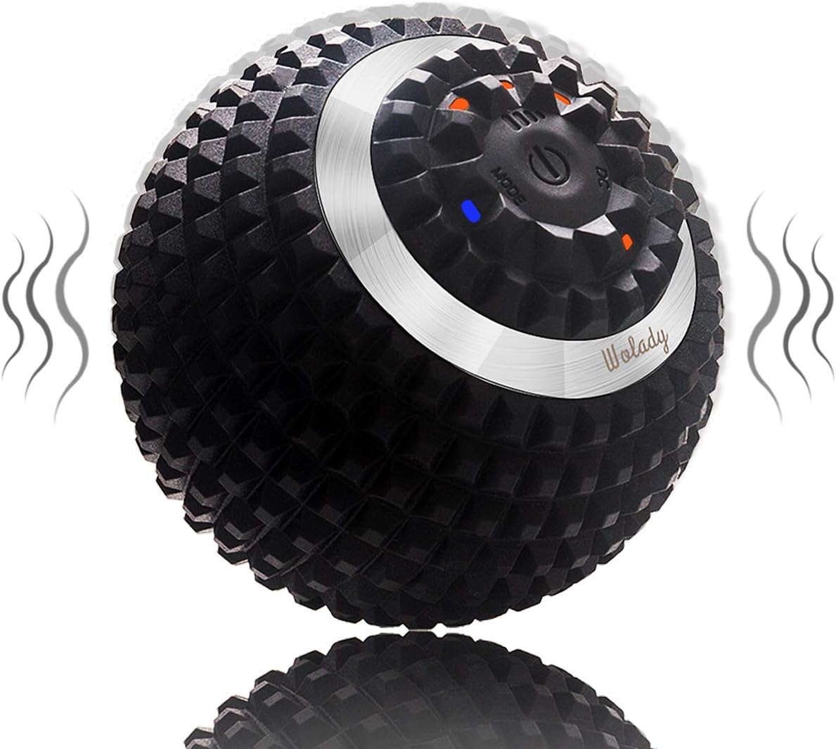 Elektrischer Massageball, vibrierender Massageball, Faszienball zur Selbstmassage für Muskeln und Plantar, über USB wiederaufladbar, Schmerzlinderung, Muskelverspannungen