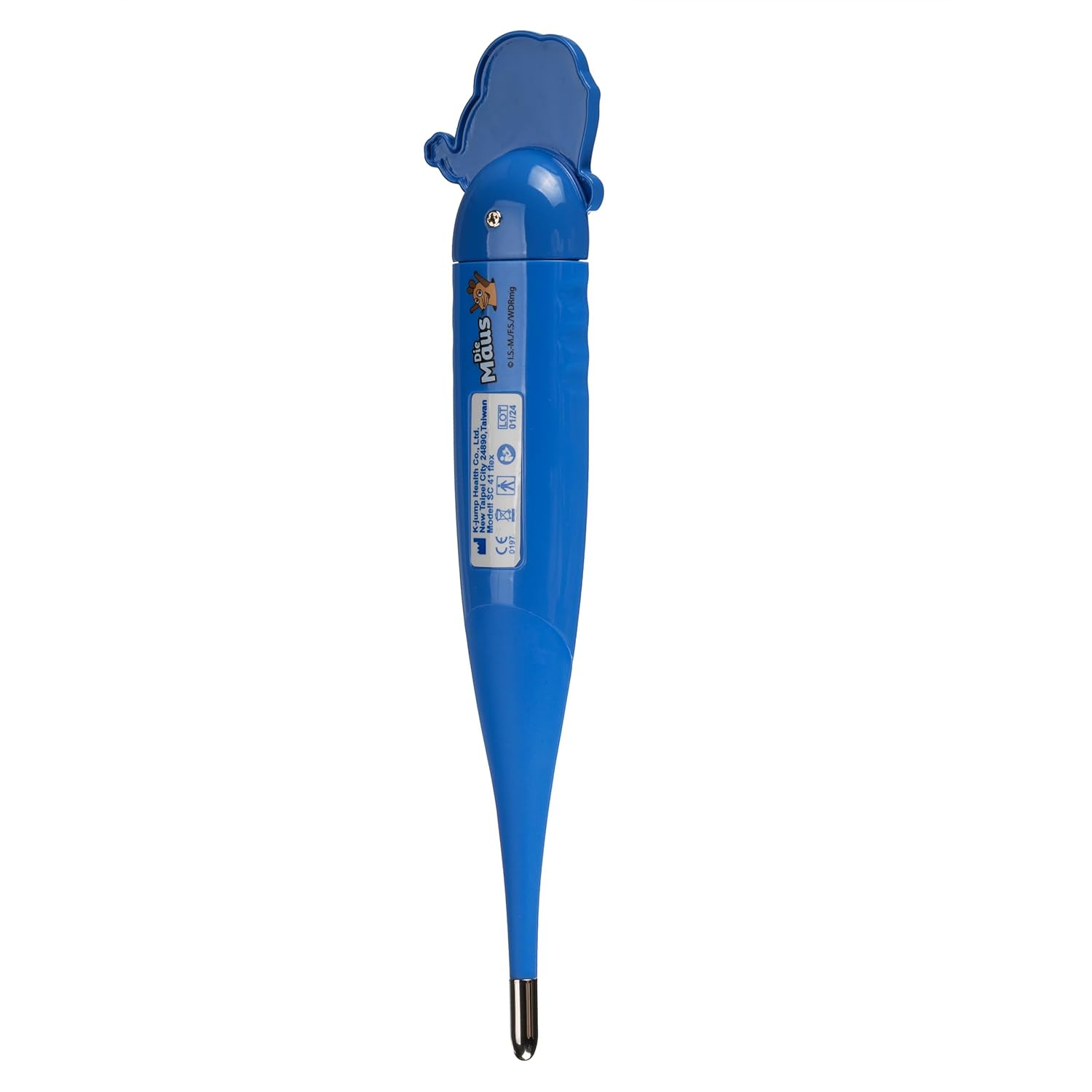 DieMaus Digitales Fieberthermometer für Kinder, 2D-Design, flexible Spitze, 10 Sekunden Messzeit, Fieberalarm, Speicher, wasserdicht, CE-geprüft – Bild 4