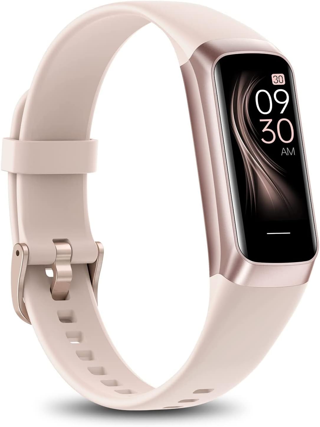 Fitness-Tracker Smartwatch für Herren und Damen, 24-Stunden-Herzfrequenz- und Schlaf-Tracking, Blutsauerstoff-Tracking, 20+ Sportmodi, 1,1 Zoll AMOLED-Display, Schrittzähler, IP67 wasserdicht für iOS Android (Rose Pink)